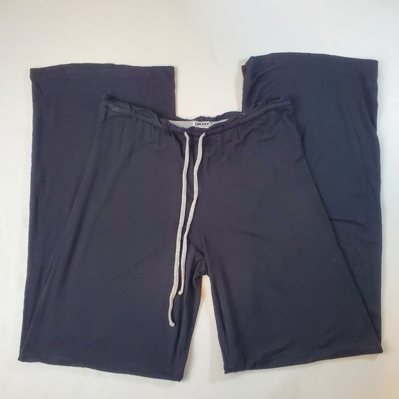 DKNY Lightweight Tie Waist Lounge Pants - Picture 3 of 7